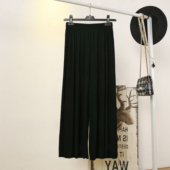 여성 여자 슬랙스 쿨 통 여름 밴딩 린넨 바지 팬츠_주