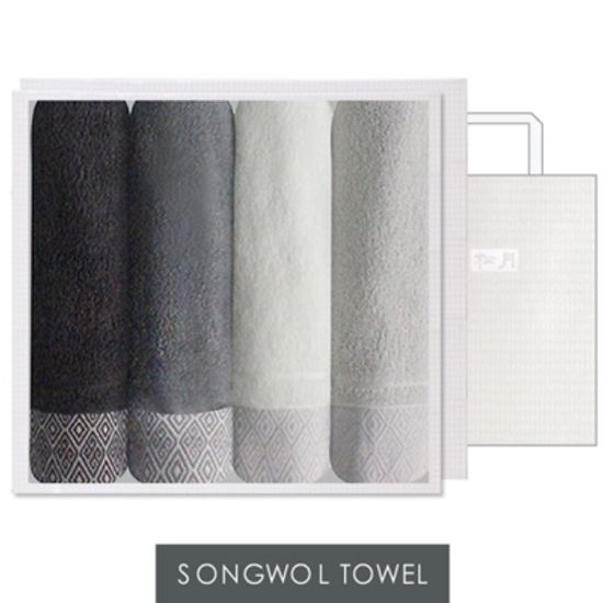 [송월타올] 풍차 4매 선물세트(쇼핑백)