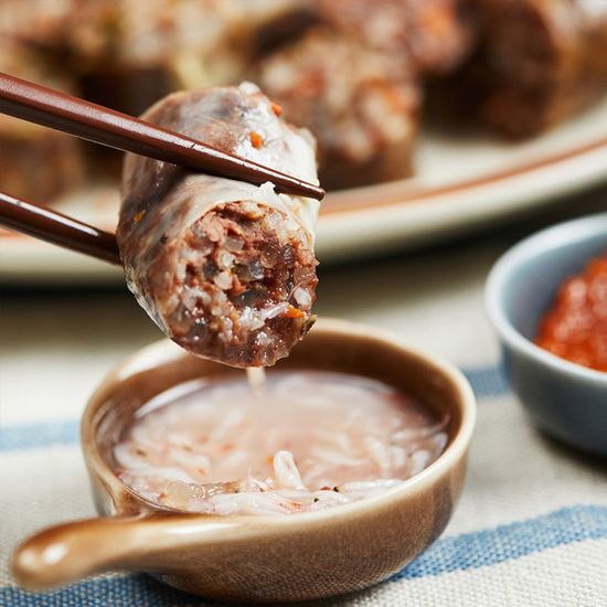 [순댕이] 30년전통 쫀득한 불고기순대1kg+김치순대1kg