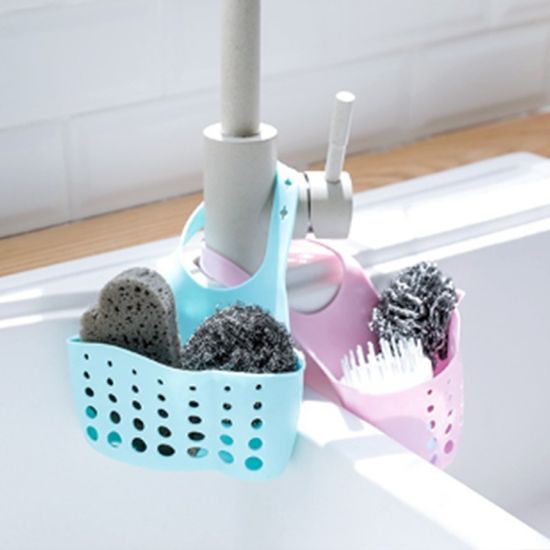 파스텔 PVC 물빠짐 수세미 거치대 4color