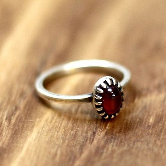 [수크] RS-121(GA) 타원 가넷반지