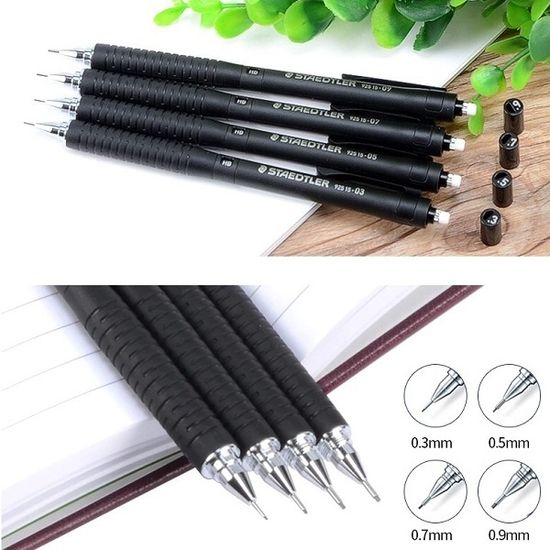 스테들러 0.3mm Graphite 매트블랙 샤프펜슬 925 15