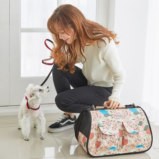 반려동물 강아지 고양이 이동식 가방 Lily (Ivory)
