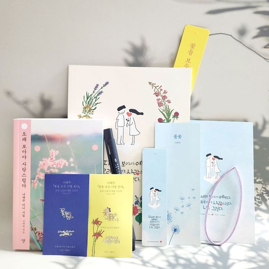 나태주 오래 보아야 사랑스럽다 소포 세트