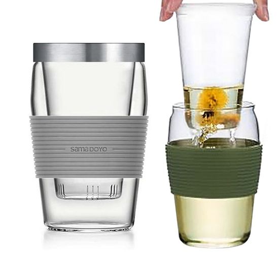 내열유리 차망 머그컵 그레이 500ml(WBD129B)