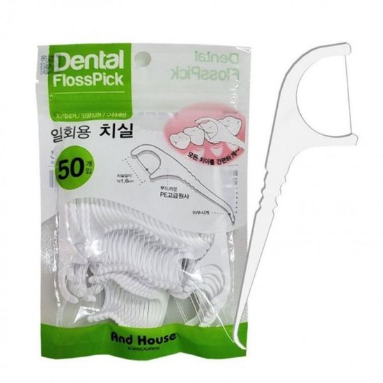 위생용품 일회용 831 50P 대 치간칫솔 치실(WFGDCR8)