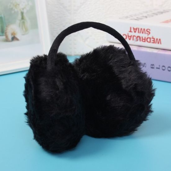 겨울엔 털귀마개(블랙) 보온 방한 귀도리