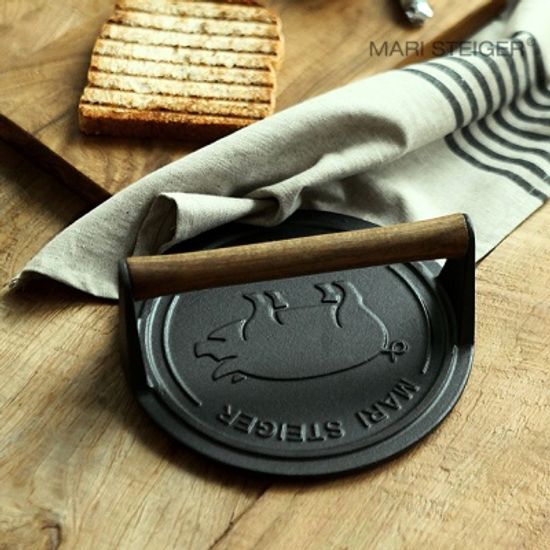 캐스트 아이언 무쇠주물 그릴 베이컨프레스 20cm