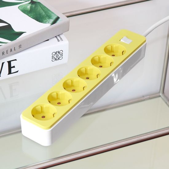 더좋은 멀티탭 통합스위치 과부하차단 6구 1M