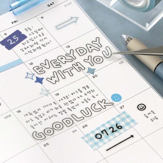 아이코닉 플러피 알파벳 숫자 스티커팩