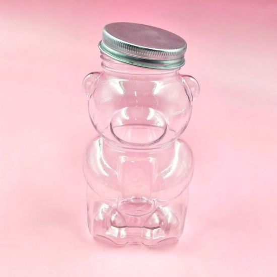 투명 곰돌이 용기 구디백 디저트 포장 350ml[WDB11A2]