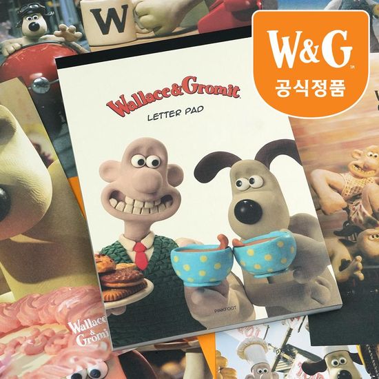 핑크풋 [공식정품]월레스와그로밋패드편지지
