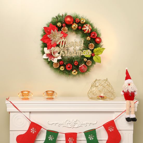 [도토로] 50cm 블라썸 원형 리스크리스마스 장식 연말