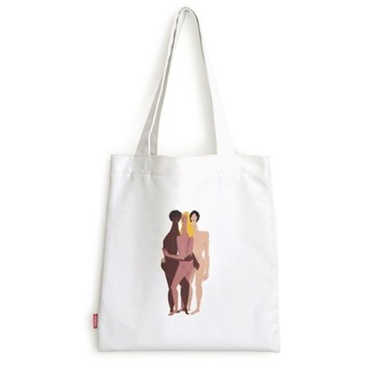 ECO BAG / Black White Yellow