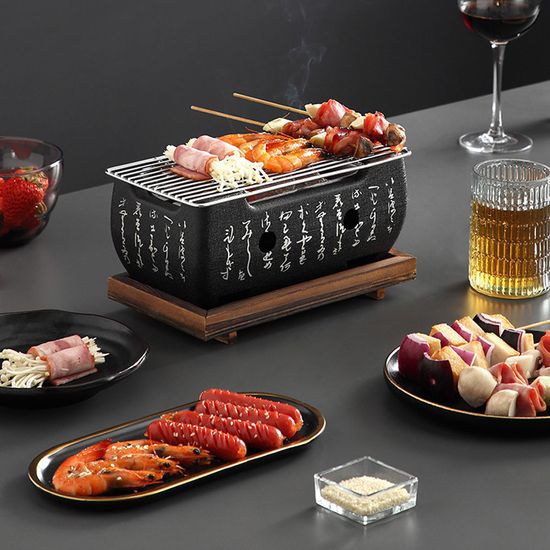 일본식 미니화로 훈제 숯불그릴 구이 불판 직화 H758