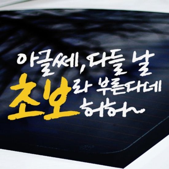 아글쎄 - 초보운전스티커(NEW211)