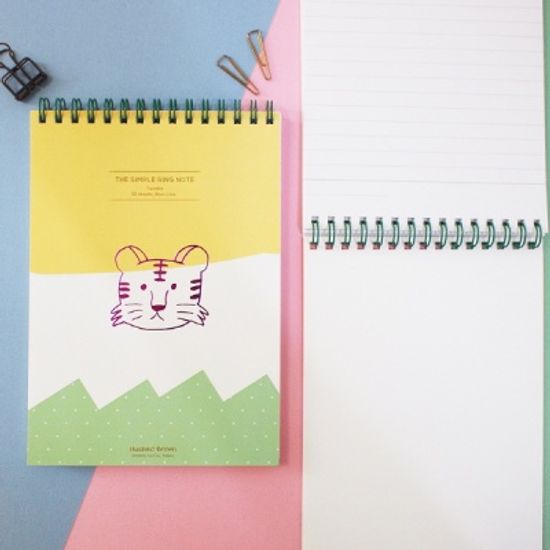 허쉬드브라운 반짝반짝페이스 B6상철링노트