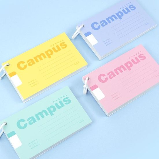 핑크풋 파스텔캠퍼스메모카드