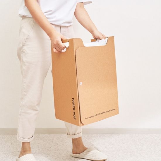 친환경 분리수거함 종이 휴지통  줍줍박스 20L,40L 