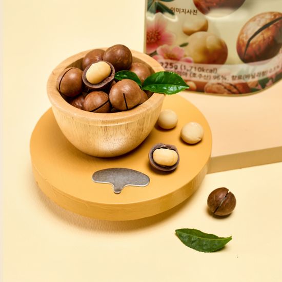 2+2 하이너츠 까먹는 통 마카다미아 225g 2종