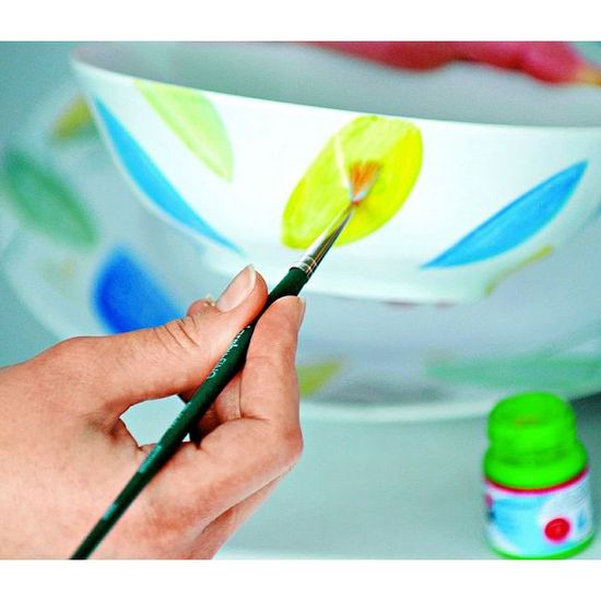 마라부 세라믹_도자기_포셀린물감 6색+붓 세트 MB1105