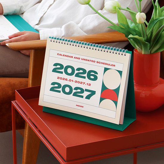 (26-27)기본 2년 탁상 달력(26년 1월~27년 12월)