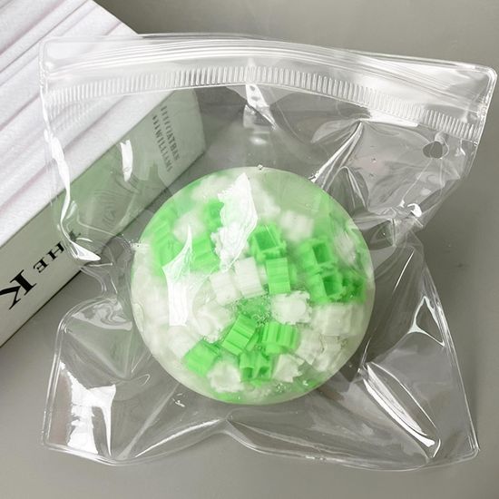 블럭 공 슬라임 PVC백 타바 스퀴시 말랑이 피젯 토이