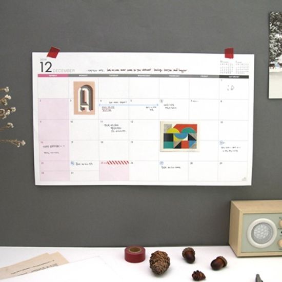 2019 FLAT MAT SCHEDULER(DARK GREY)