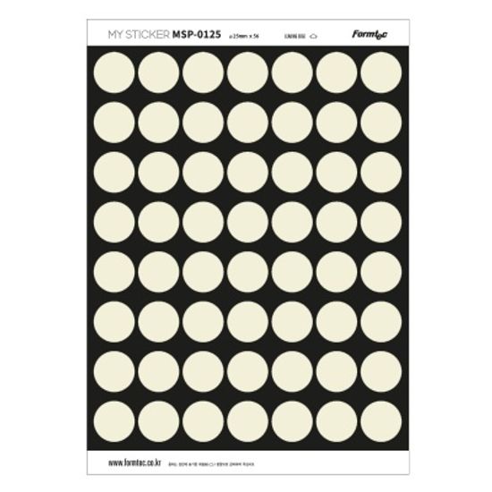 폼텍 마이스티커 프린트 전용 라벨 01 아이보리 25mm