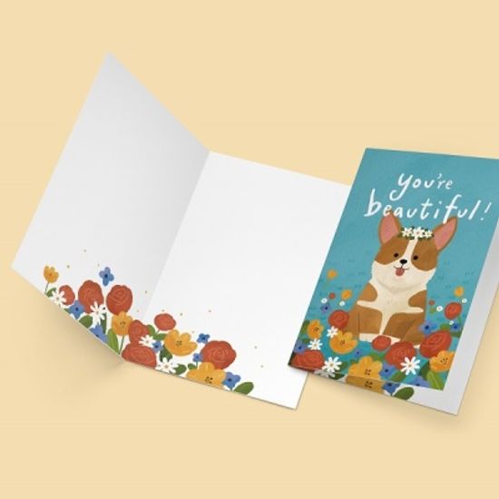 [사랑카드] HH3524_YOUR BEAUTIFUL 캘리그라피카드