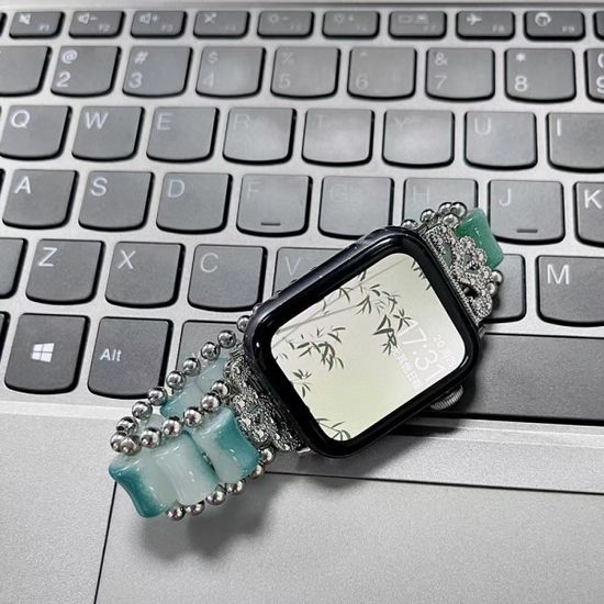 애플워치 호환 울트라 스트랩 대나무 비즈 시계 줄 질