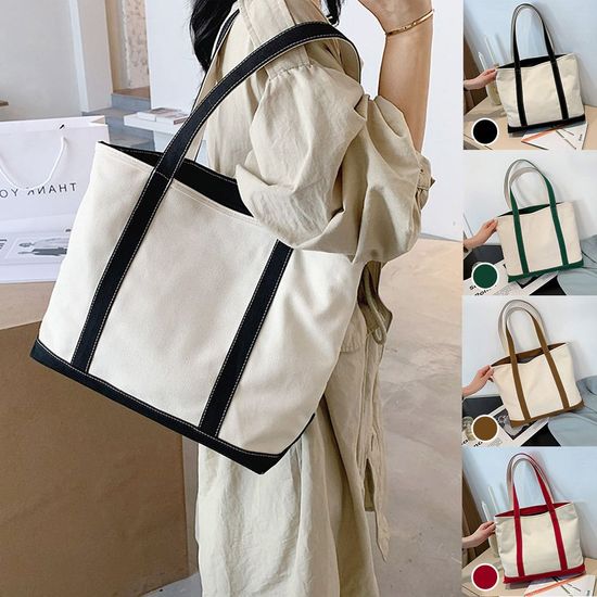 데일리 보부상 캔버스 숄더 에코백(WBE3A76)