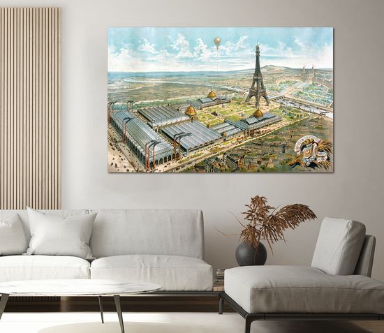 프랑스 파리 만국박람회 에펠탑 인테리어 그림 대형