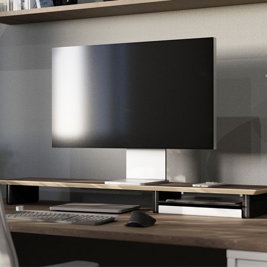 Ekeepment 코르크 원목 모니터 받침대 선반