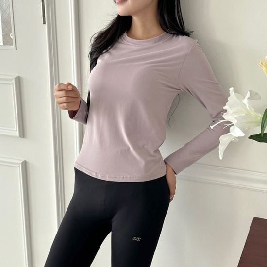 혜로 노브라 패드 내장형 긴팔티