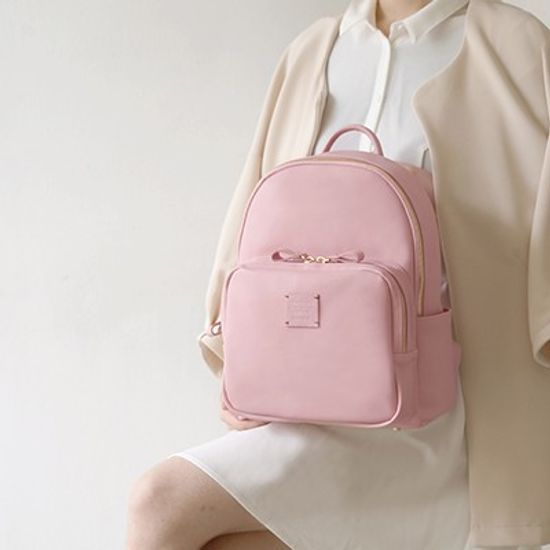 SQUARE MINI OFFICE LEATHER BACKPACK 스퀘어 백팩