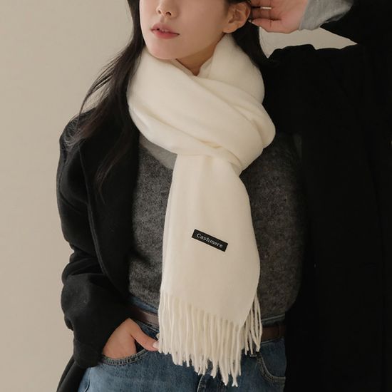 포근 리얼 캐시미어 베이직 머플러