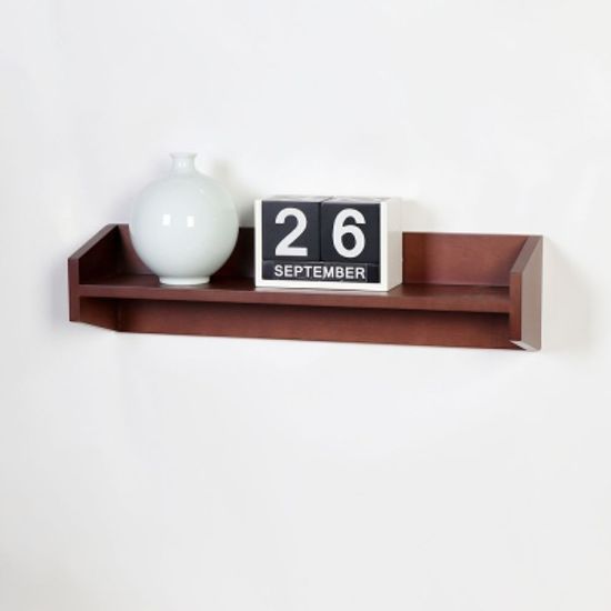 우드 밀라노 디자이너 모던 벽선반 600-웬지