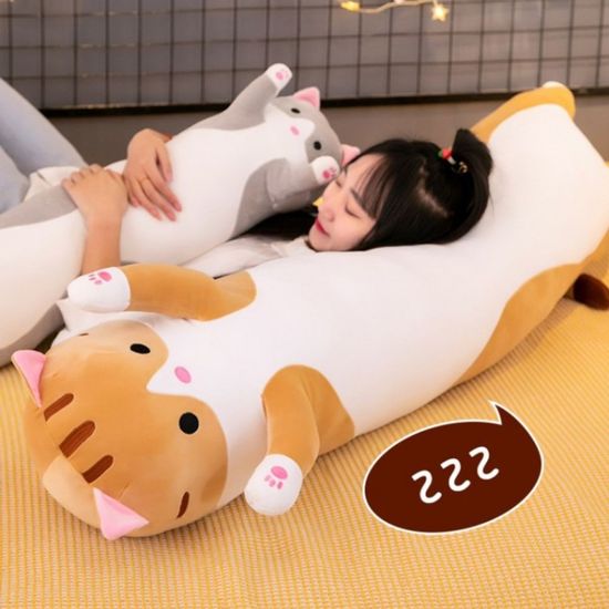 고양이 롱 바디 필로우 50cm 수면 쿠션 롱쿠션