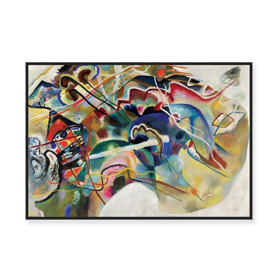 칸딘스키 - 하얀 테두리가 있는 그림 (모스크바) 