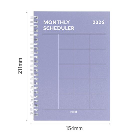 2027 기본 A5 먼슬리 스케줄러 날짜형 월간 다이어리