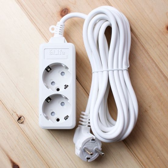 4.5M 롯데 이라이프 2구 안전 멀티탭/회사단체