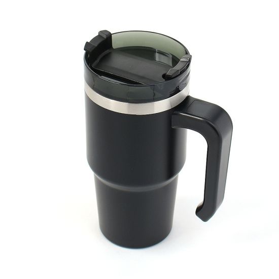 써머원 보온보냉 텀블러 차량 빨대 보냉컵 블랙 600ml