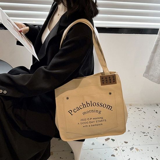 여성 가방 숄더백 데님 포인트 에코백 수납 (WE3890C)