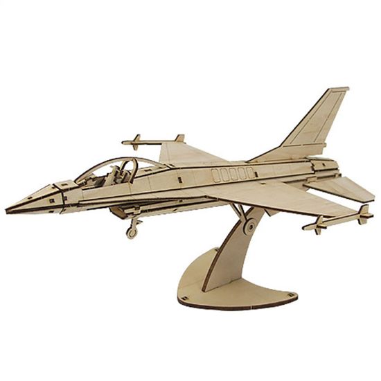 어린이 목재 입체퍼즐 - 영공방 F-16 팔콘(WE22D96)