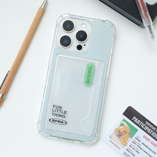 FLT 그레이블루 카드수납 젤하드 탱크 폰케이스