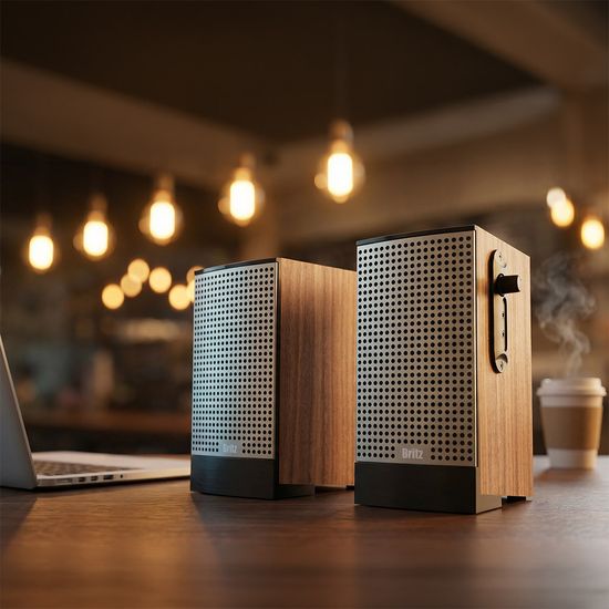브리츠 레트로 2채널 스피커 컴퓨터 게이밍 pc usb