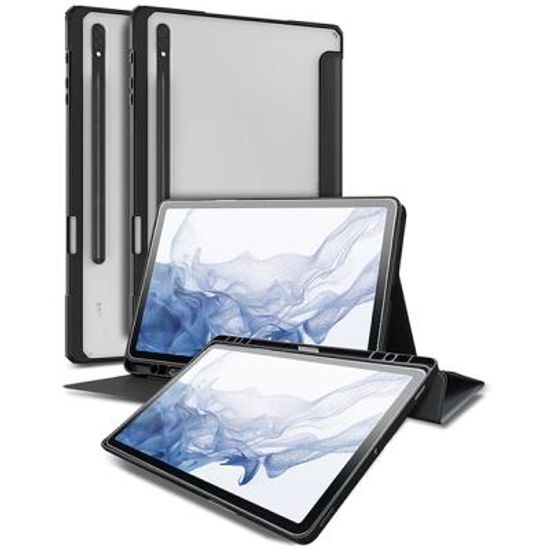 고부기 갤럭시탭 S7+/S8+/S9 S7FE  클리어투명 케이스