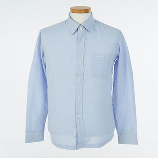 블루체크 와이셔츠 교복셔츠 교복 학생복