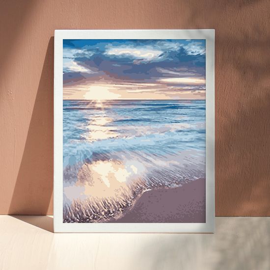 골피아 DIY 그림그리기 유화세트 40x50cm, 해변파도